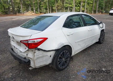 2015 Toyota Corolla S Plus из США, поврежденный, VIN 2T1BURHE6FC294360